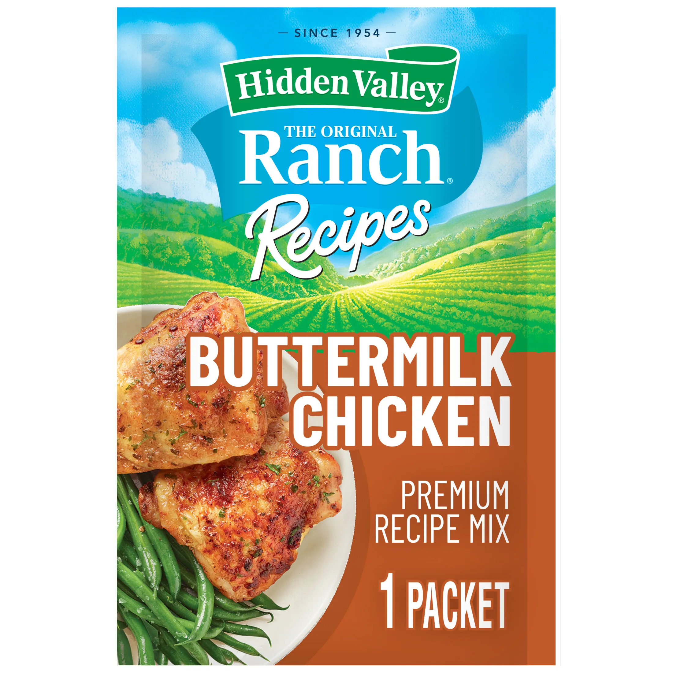 Hidden Valley Ranch Night Buttermilk Chicken Premium Seasoning Mix, 1 oz