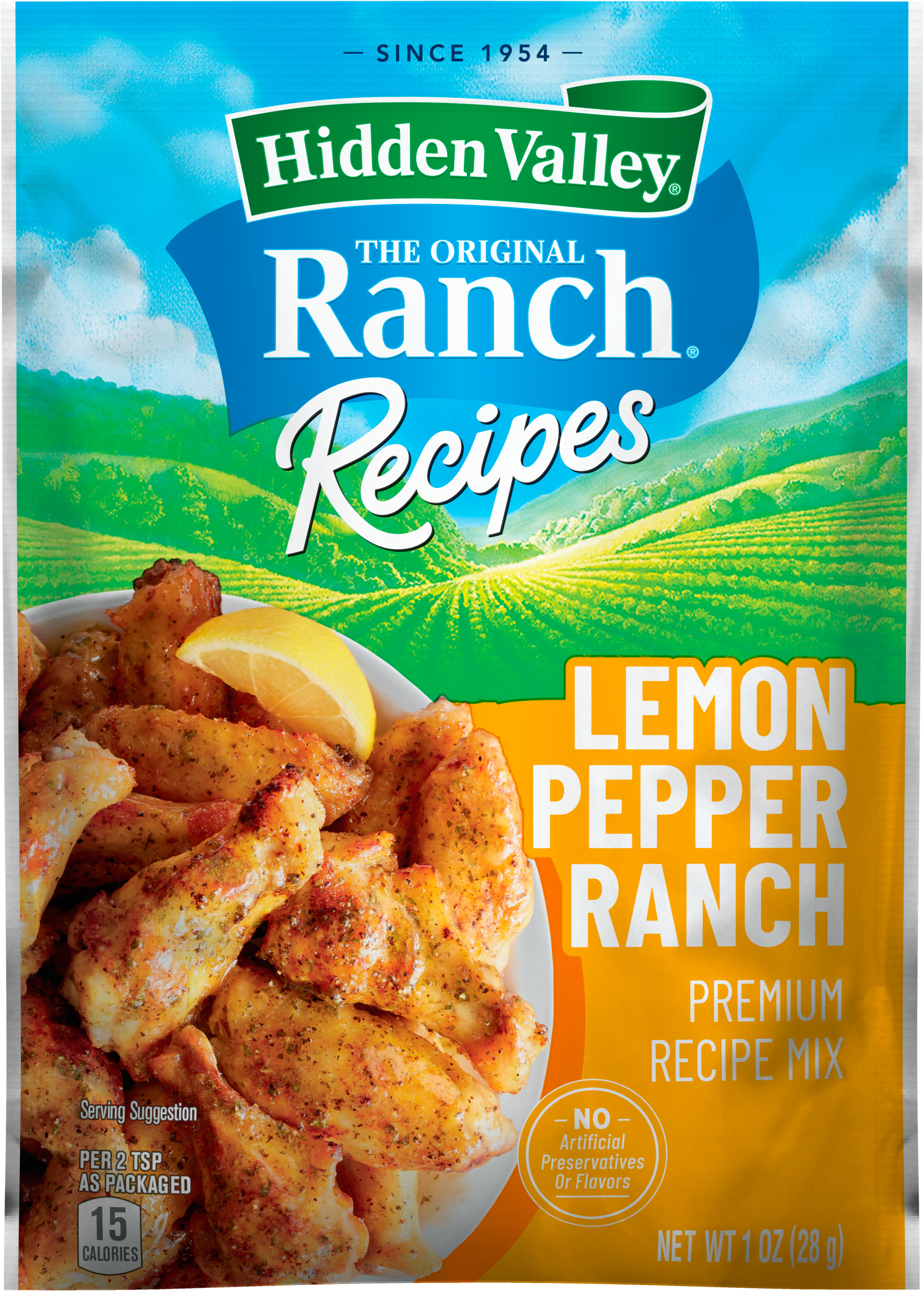 Hidden ValleyÂ® Ranch Recipes Lemon Pepper Ranch Premium Recipe Mix, 1 Packet