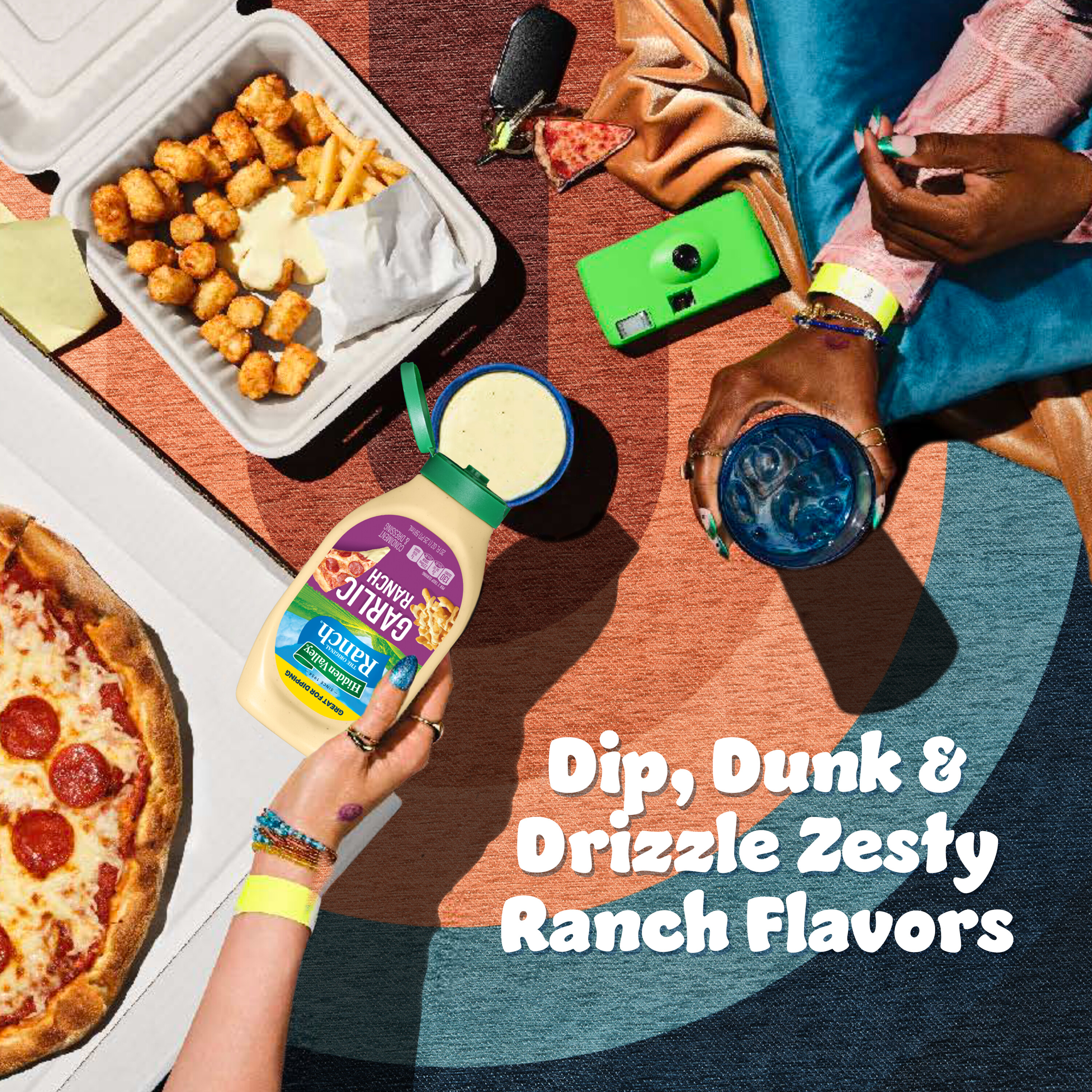 Hidden Valley Garlic Ranch Condiment and Dressing, 20 Fluid Ounce Bottle thumbnail 4