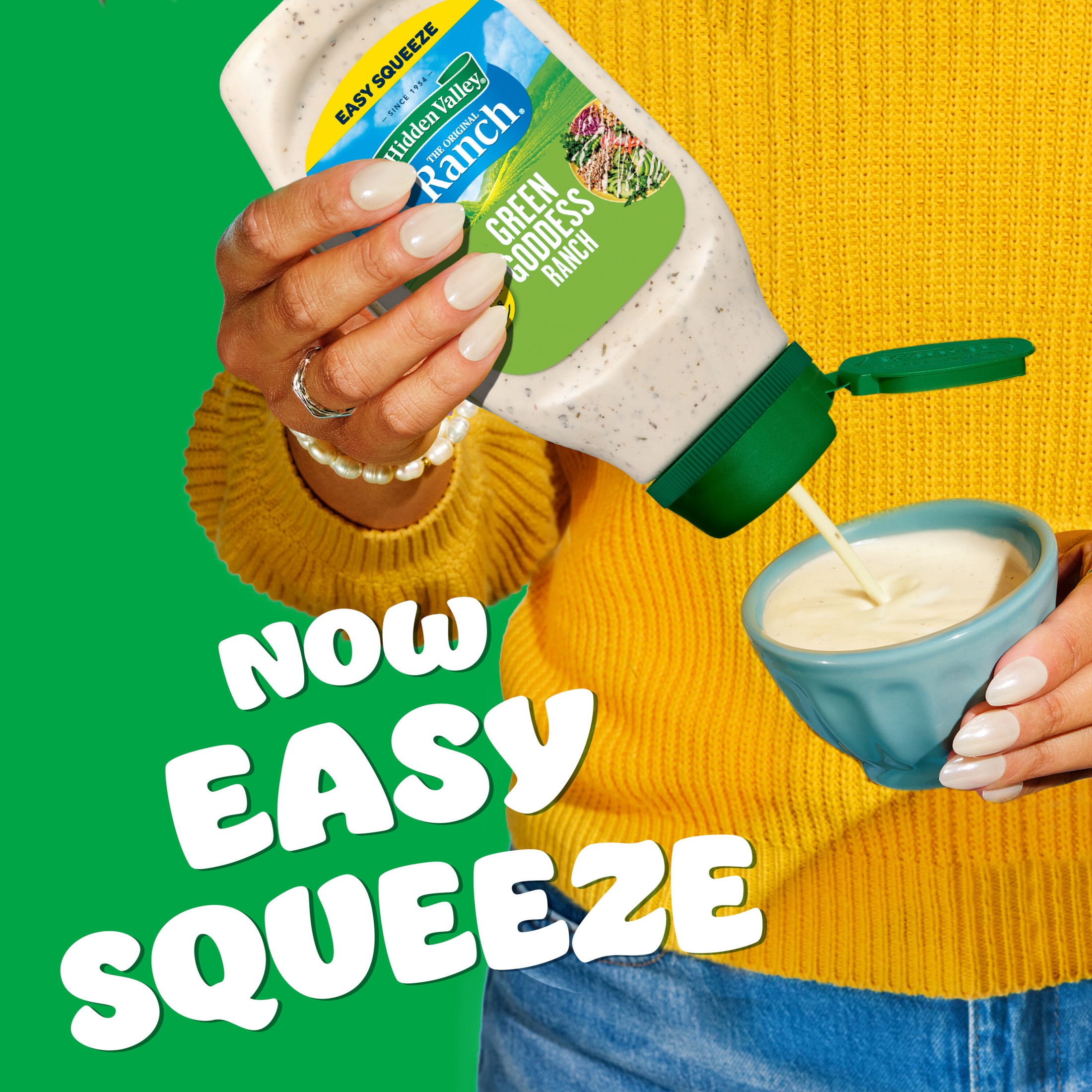 Hidden Valley Green Goddess Ranch Topping and Dressing, 16 Fluid Ounce Bottle thumbnail 3