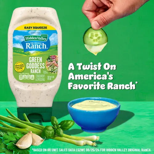 Hidden Valley Green Goddess Ranch Topping and Dressing, 16 Fluid Ounce Bottle thumbnail 4