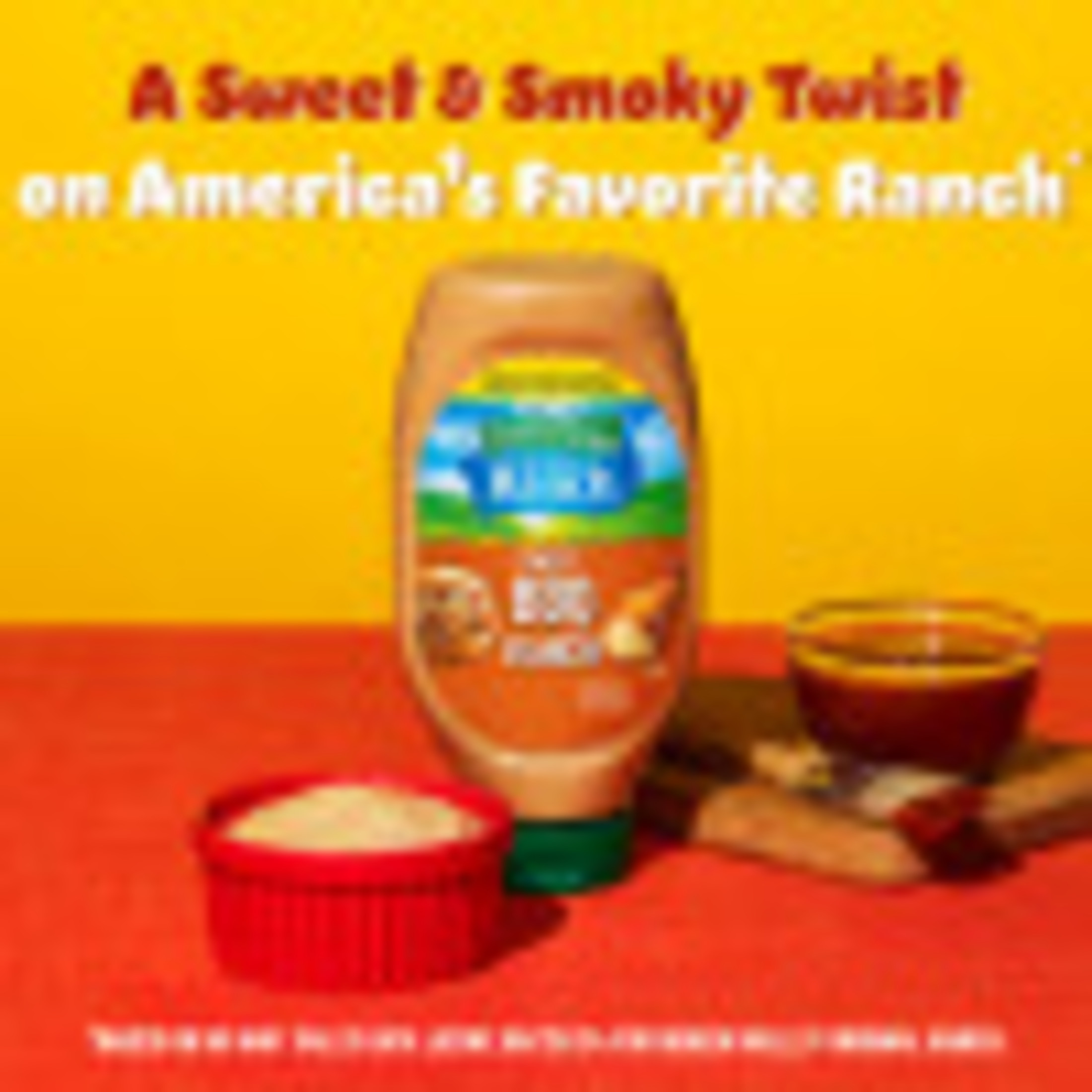 Hidden Valley Sweet BBQ Ranch Condiment and Dressing, Easy Squeeze Bottle, 20 Fl Oz thumbnail 2