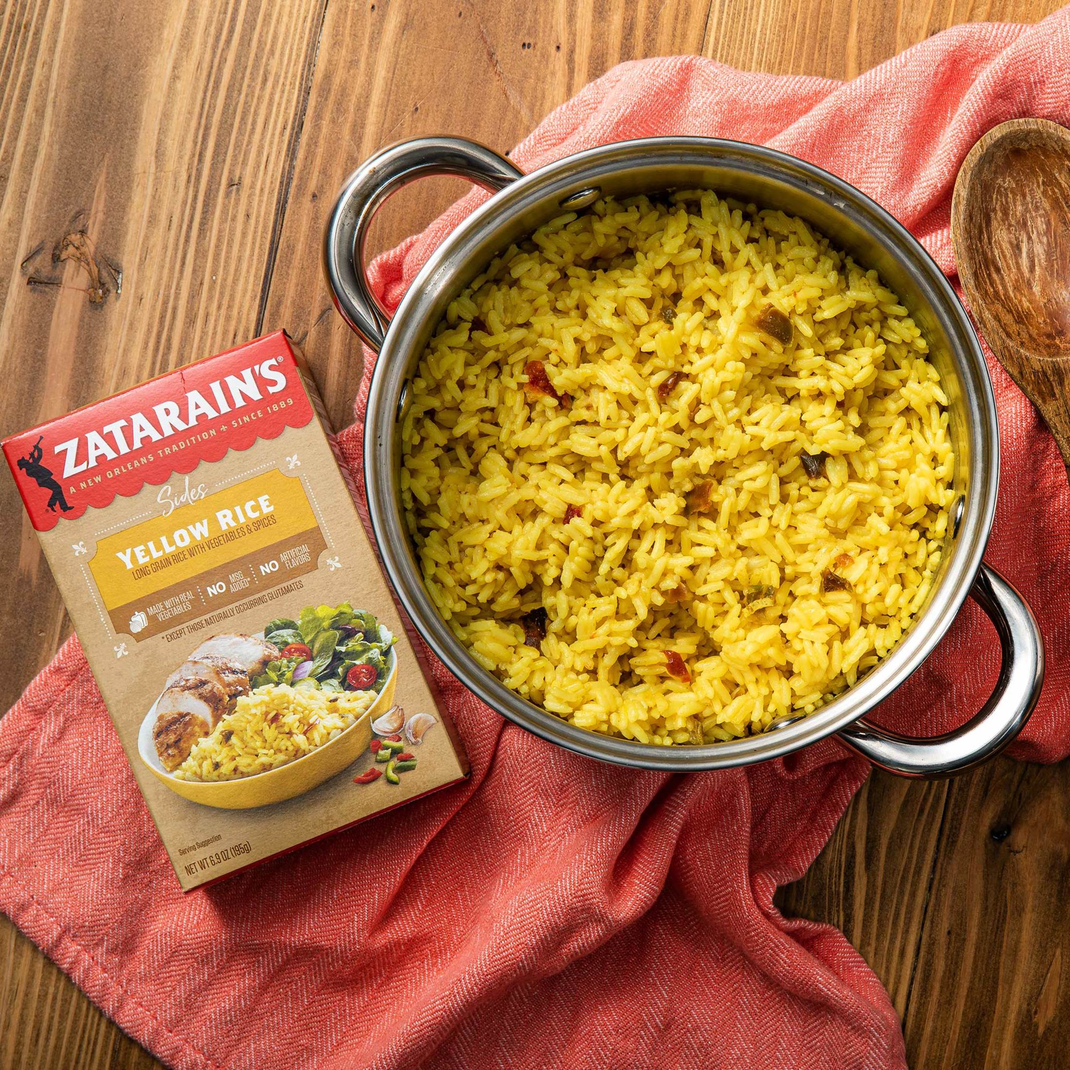 Zatarain's Gluten Free Yellow Rice Mix, 6.9 oz Box thumbnail 4