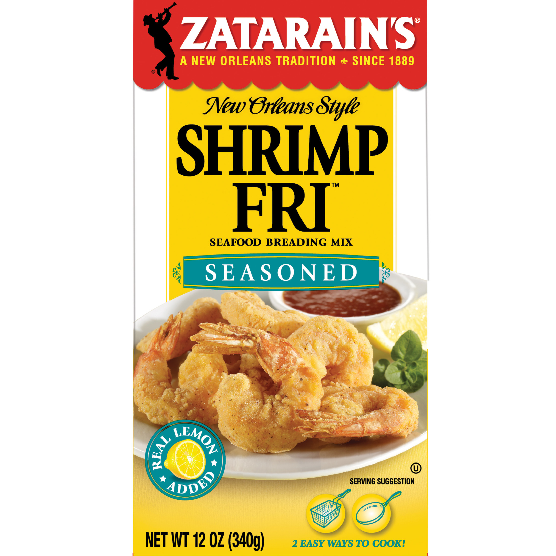 Zatarain's Kosher Seasoned Shrimp Fri, 12 oz Box