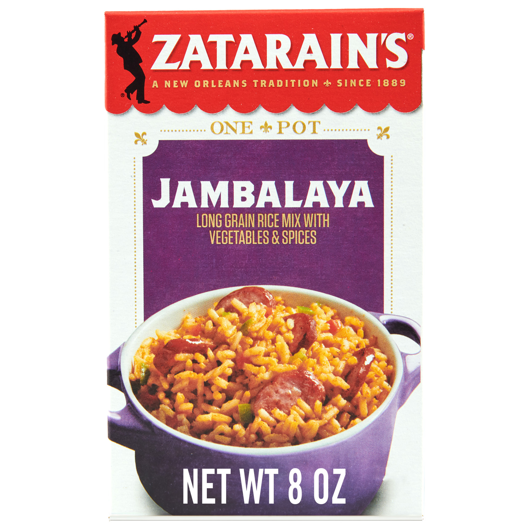 Zatarain's Non-GMO Jambalaya Rice Mix, 8 oz Box