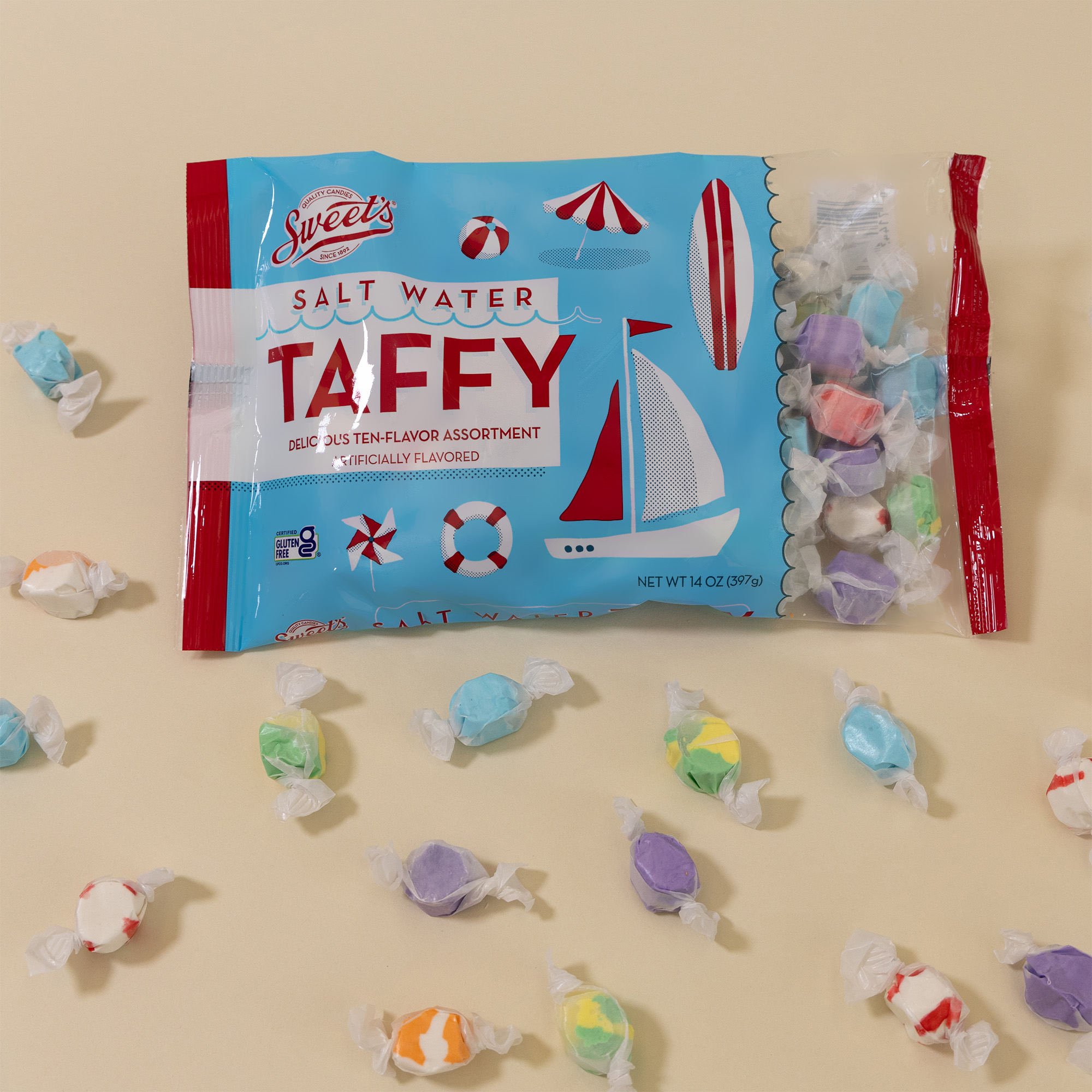 Sweet's Salt Water Taffy Candies, 14 oz. thumbnail 4