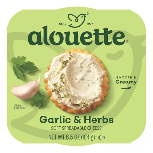 Alouette Garlic & Herbs Soft Spreadable Cheese, 6.5 oz (Fresh)