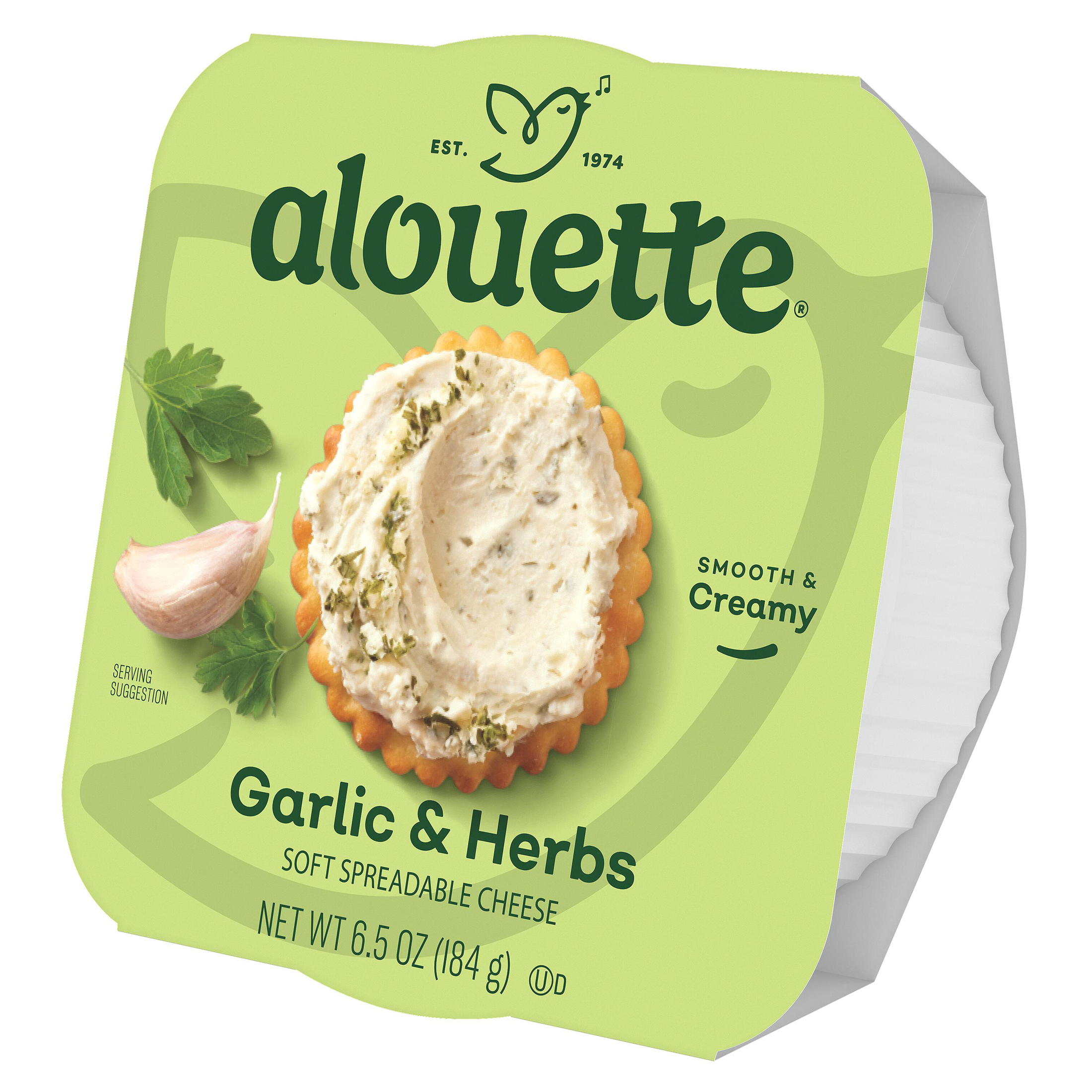 Alouette Garlic & Herbs Soft Spreadable Cheese, 6.5 oz (Fresh) thumbnail 3