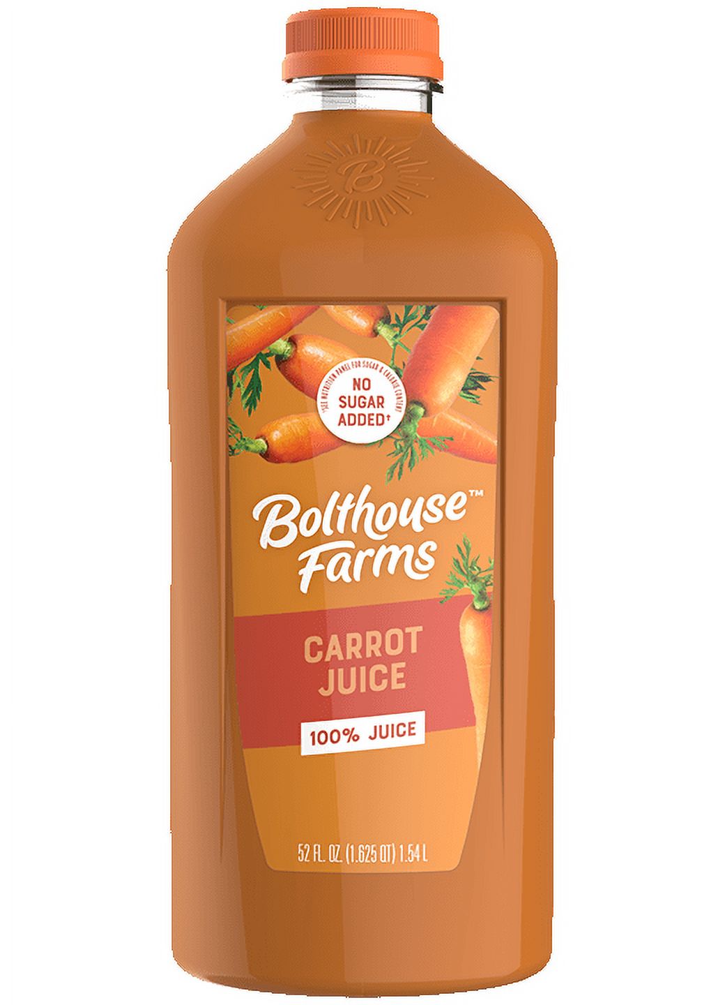 Bolthouse Farms Vegetable Juice Smoothie, 100% Carrot, 52 fl. oz. Bottle