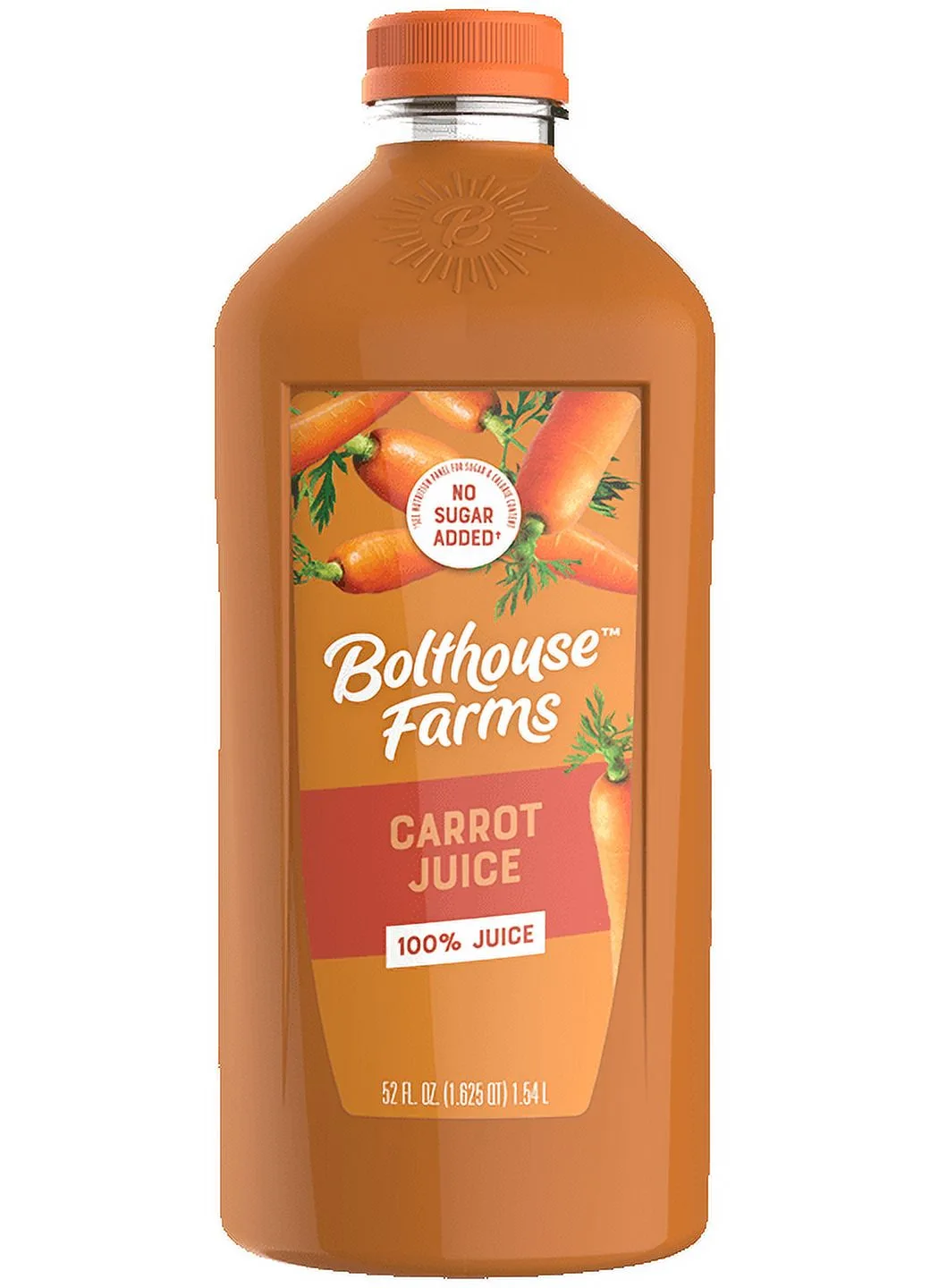 Bolthouse Farms Vegetable Juice Smoothie, 100% Carrot, 52 fl. oz. Bottle