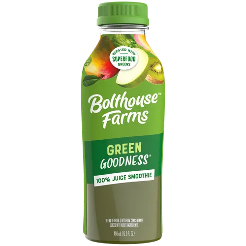 Bolthouse Farms Fruit Juice Smoothie, Green Goodness, 15.2 fl. oz. Bottle thumbnail 2