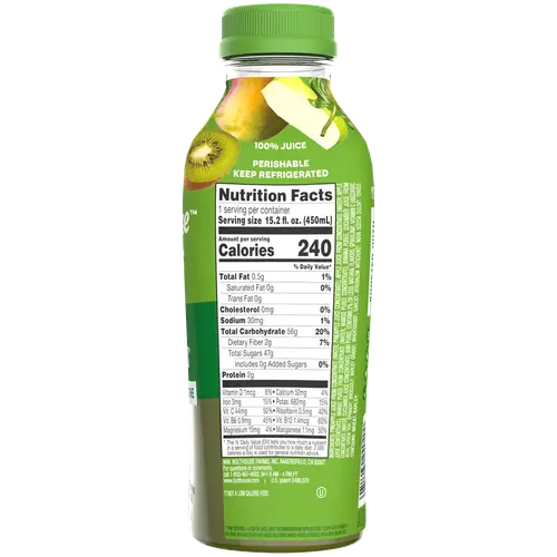 Bolthouse Farms Fruit Juice Smoothie, Green Goodness, 15.2 fl. oz. Bottle thumbnail 4