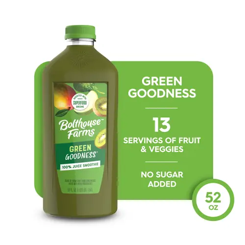 Bolthouse Farms Fruit Juice Smoothie, Green Goodness, 52 fl. oz. Bottle