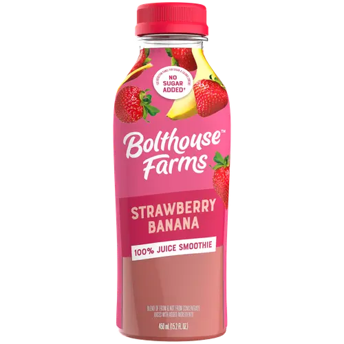 Bolthouse Farms Fruit Juice Smoothie, Strawberry Banana, 15.2 fl. oz. Bottle thumbnail 3