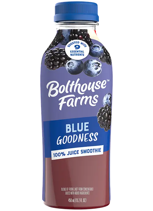 Bolthouse Farms Fruit Juice Smoothie, Blue Goodness, 15.2 fl. oz. Bottle thumbnail 2