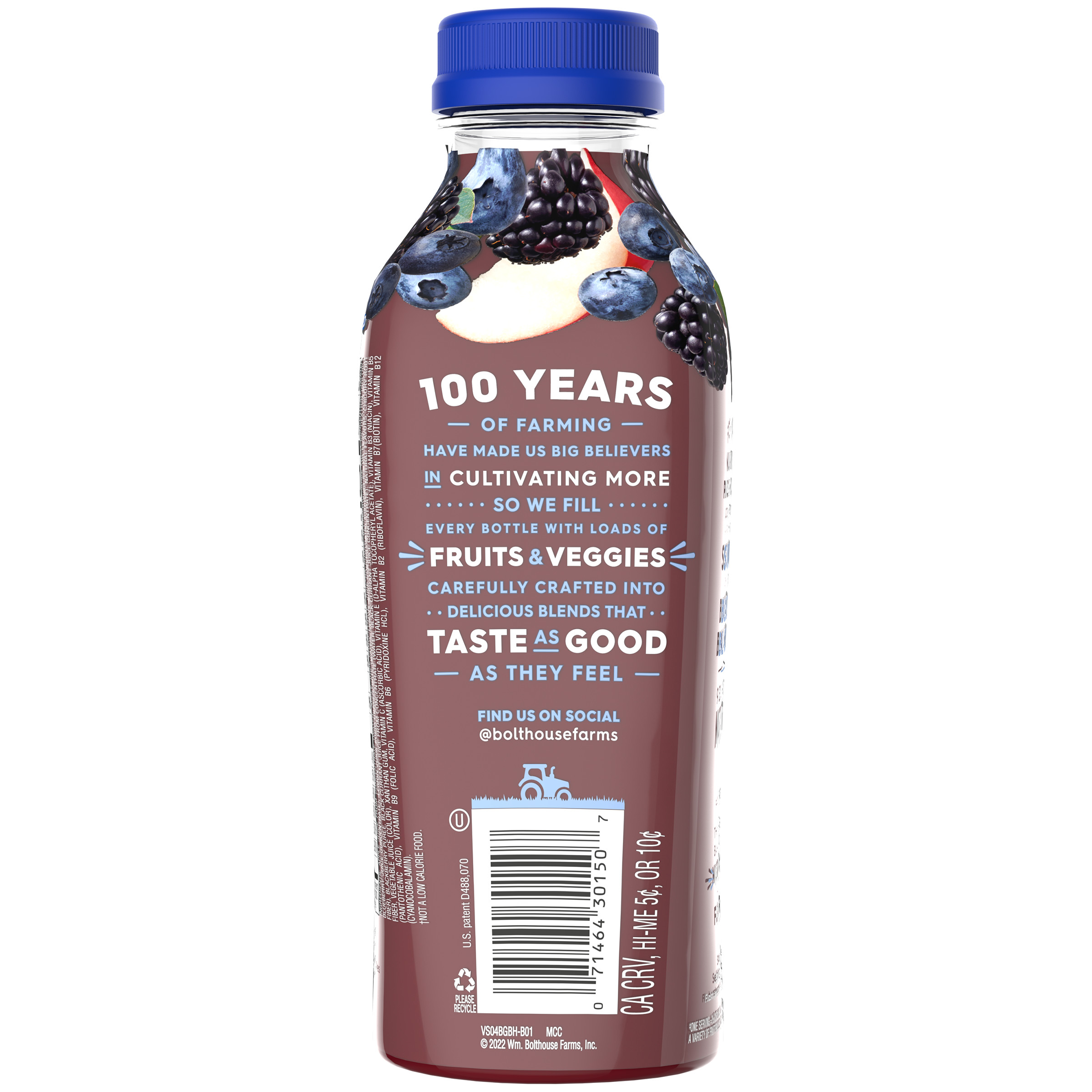 Bolthouse Farms Fruit Juice Smoothie, Blue Goodness, 15.2 fl. oz. Bottle thumbnail 3