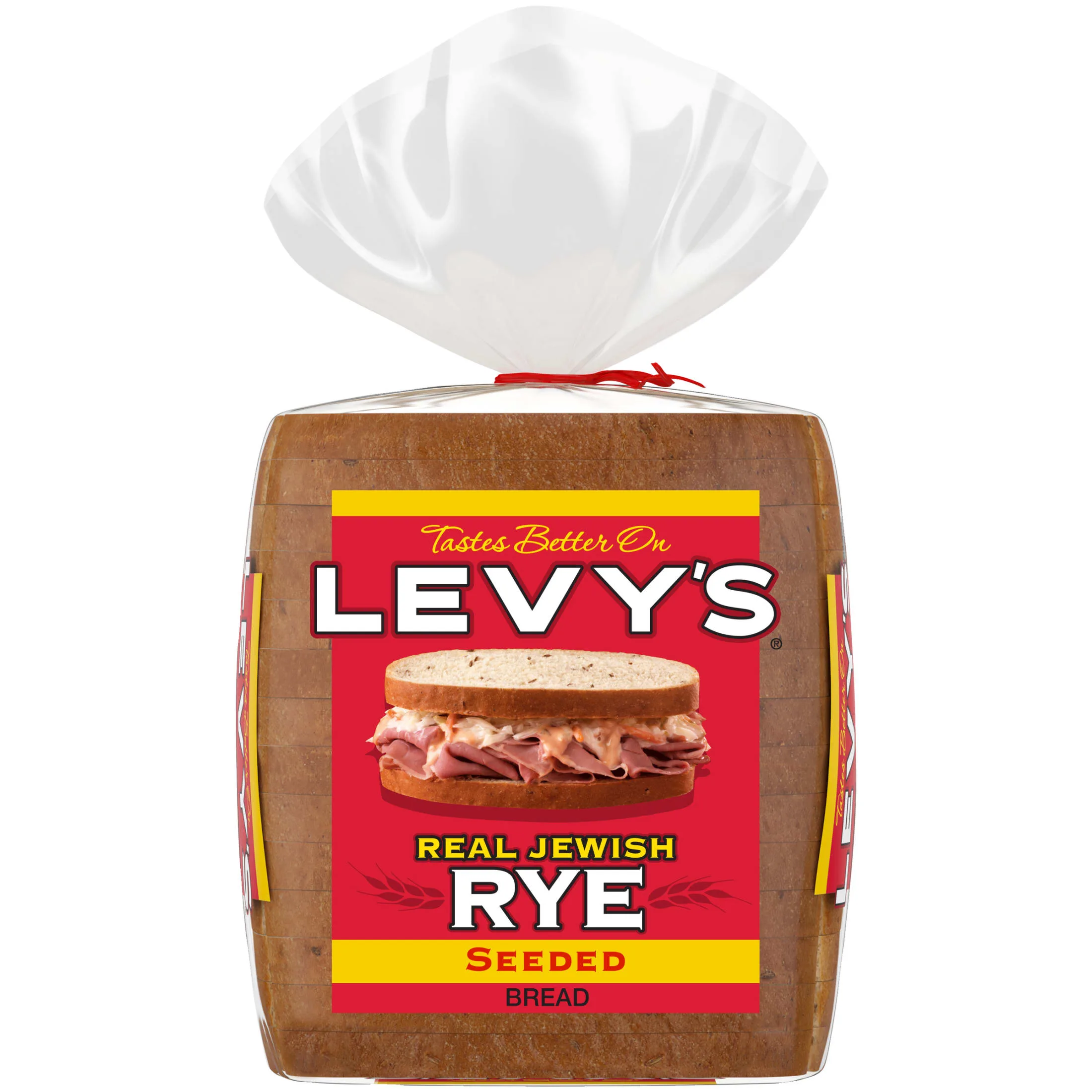 Levy's Seeded Rye Bread, 16 oz, Rye Bread, Bag