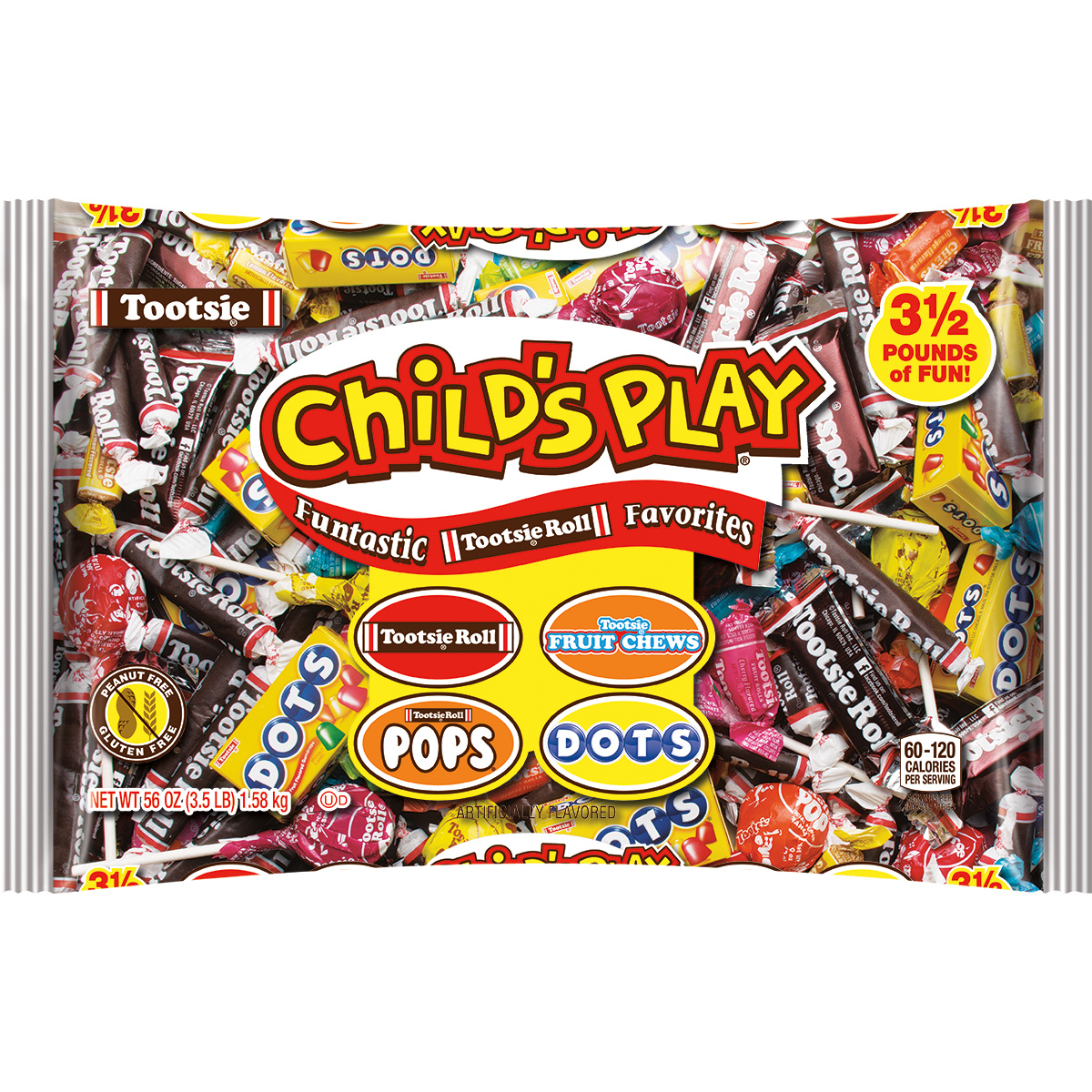 Tootsie Child's Play Variety Candies Pack, 3.5 Ib