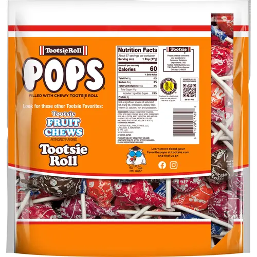 Tootsie Pops, Assorted Peanut Free and Gluten Free Lollipops, 65 Count thumbnail 2