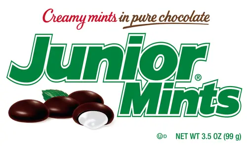 Tootsie Junior Mints, Gluten Free Dark Chocolate with Mint Filling, 3.5 oz