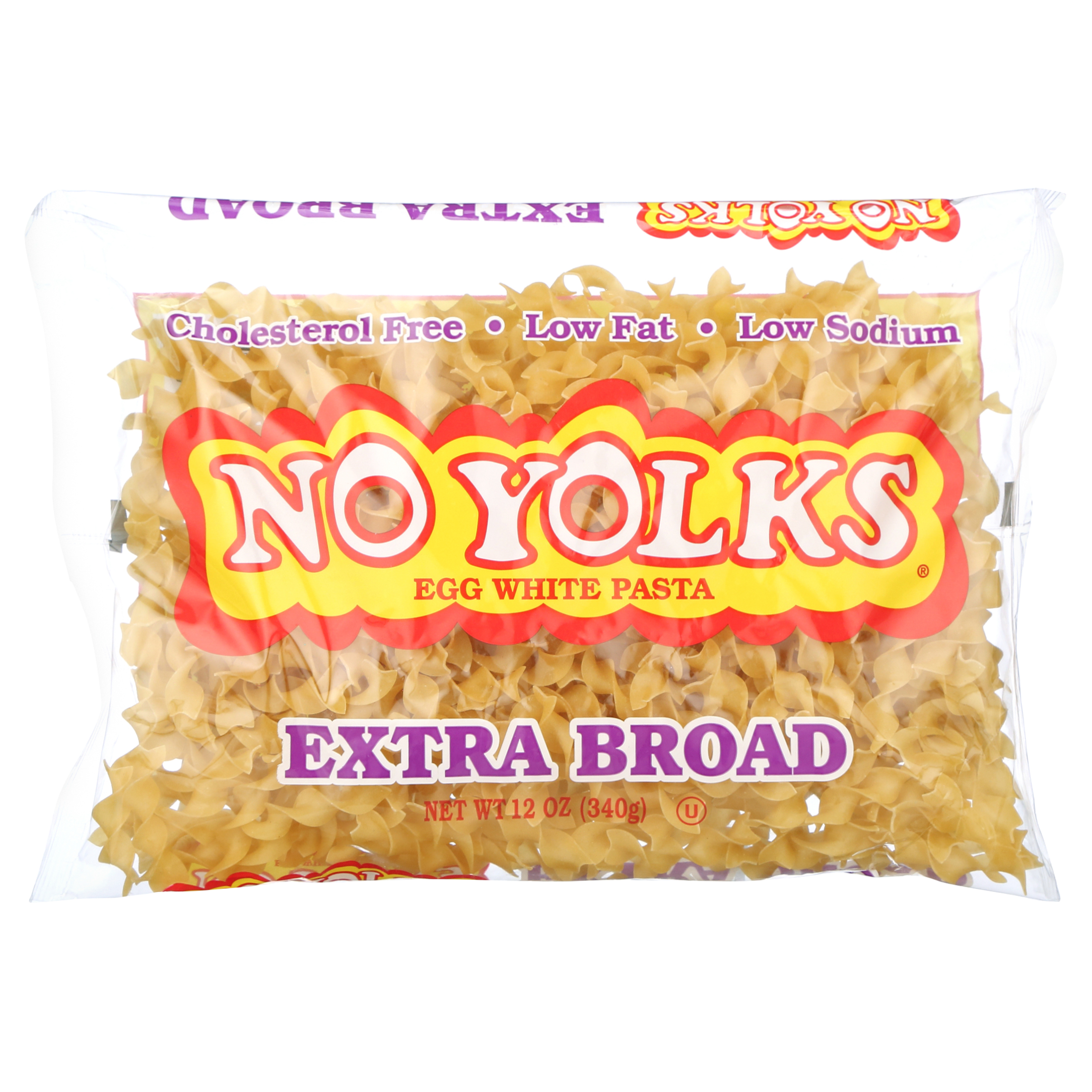 No Yolks Extra Broad Egg White Noodles, 12 ounce bag