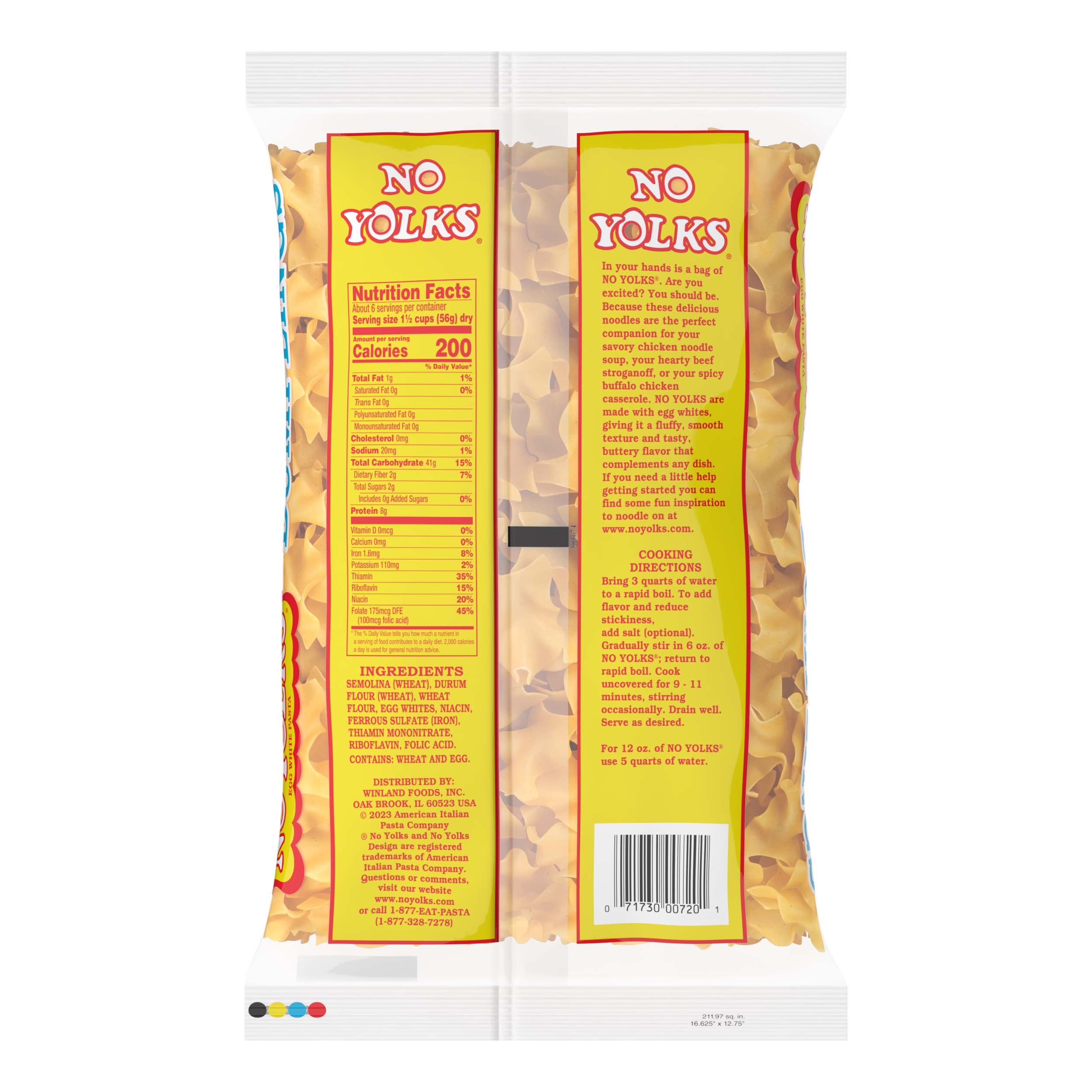 NO YOLKS 12 oz Yolk Free Dumplings thumbnail 3