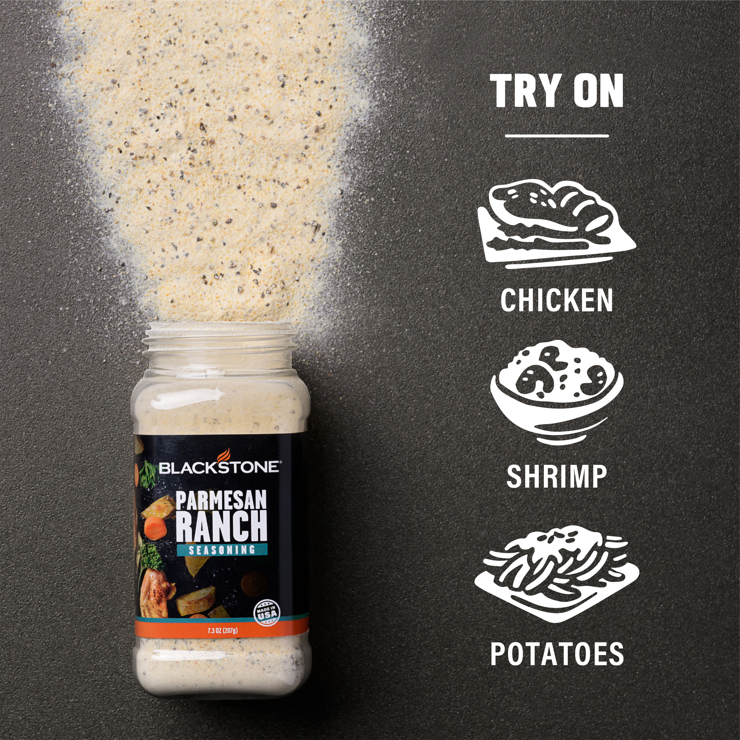 Blackstone Parmesan Ranch Seasoning, 7.3 oz - Gluten-Free thumbnail 4