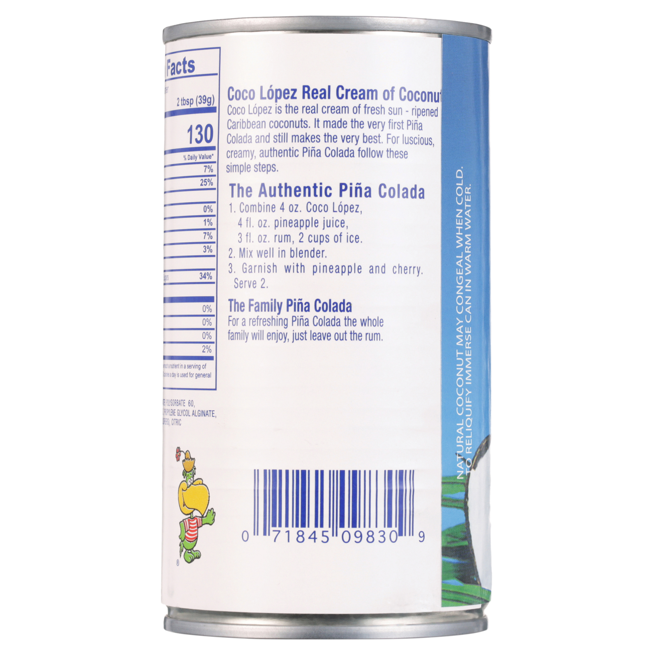 Coco Lopez Cream of Coconut, 15 oz Can thumbnail 4