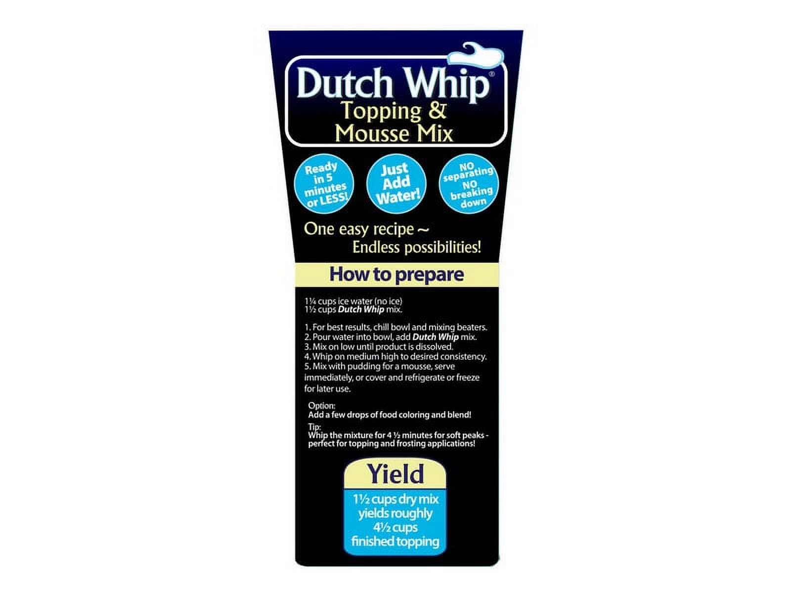 (Price/Case)Market Cupboard Dutch Whip Premium Topping Mix 10lb, 183108 thumbnail 3