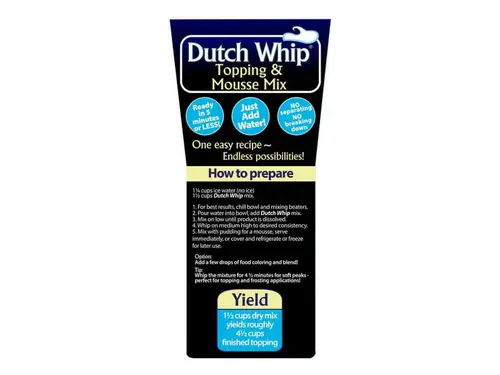 (Price/Case)Market Cupboard Dutch Whip Premium Topping Mix 10lb, 183108 thumbnail 3