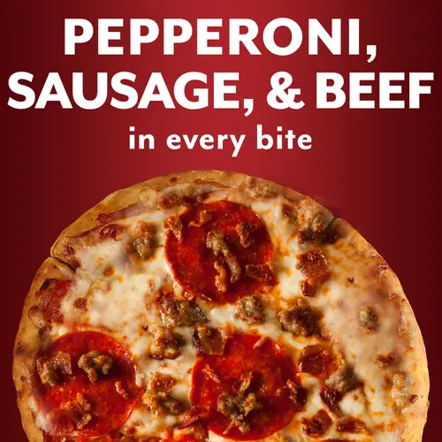 DiGiorno Stuffed Crust Mini Three Meat Personal Pizza with Cheese and Pepperoni, 9.2 oz (Frozen) thumbnail 2