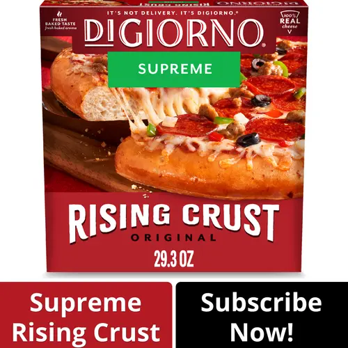DiGiorno Rising Crust Supreme Meat Pizza with Cheese, Pepperoni, Beef, and Sausage, 29.3 oz (Frozen)