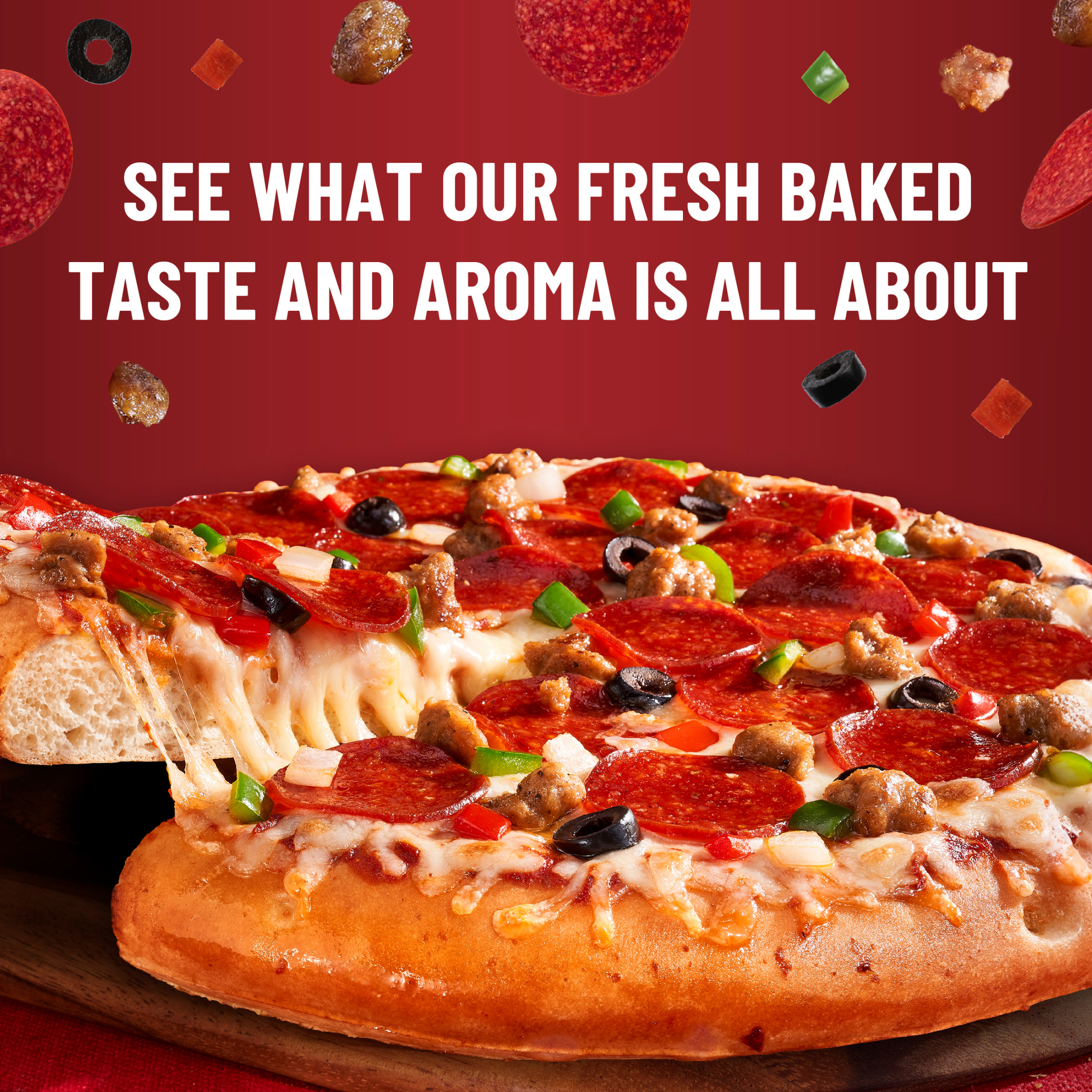 DiGiorno Rising Crust Supreme Meat Pizza with Cheese, Pepperoni, Beef, and Sausage, 29.3 oz (Frozen) thumbnail 4