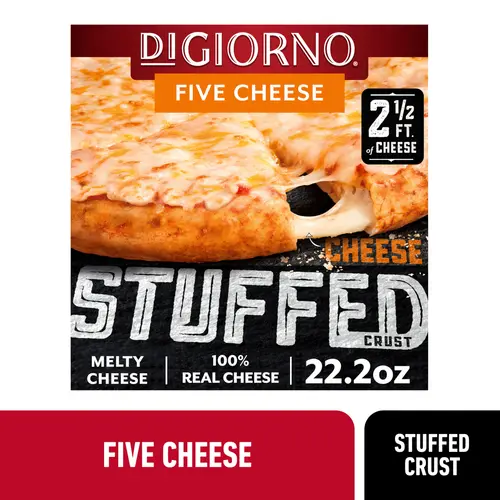 DiGiorno Stuffed Crust Five Cheese Pizza, 22.2 oz (Frozen)