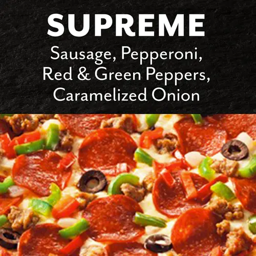 DiGiorno Stuffed Crust Cheese, Veggie, and Meat Supreme Pizza, 26.4 oz (Frozen) thumbnail 2