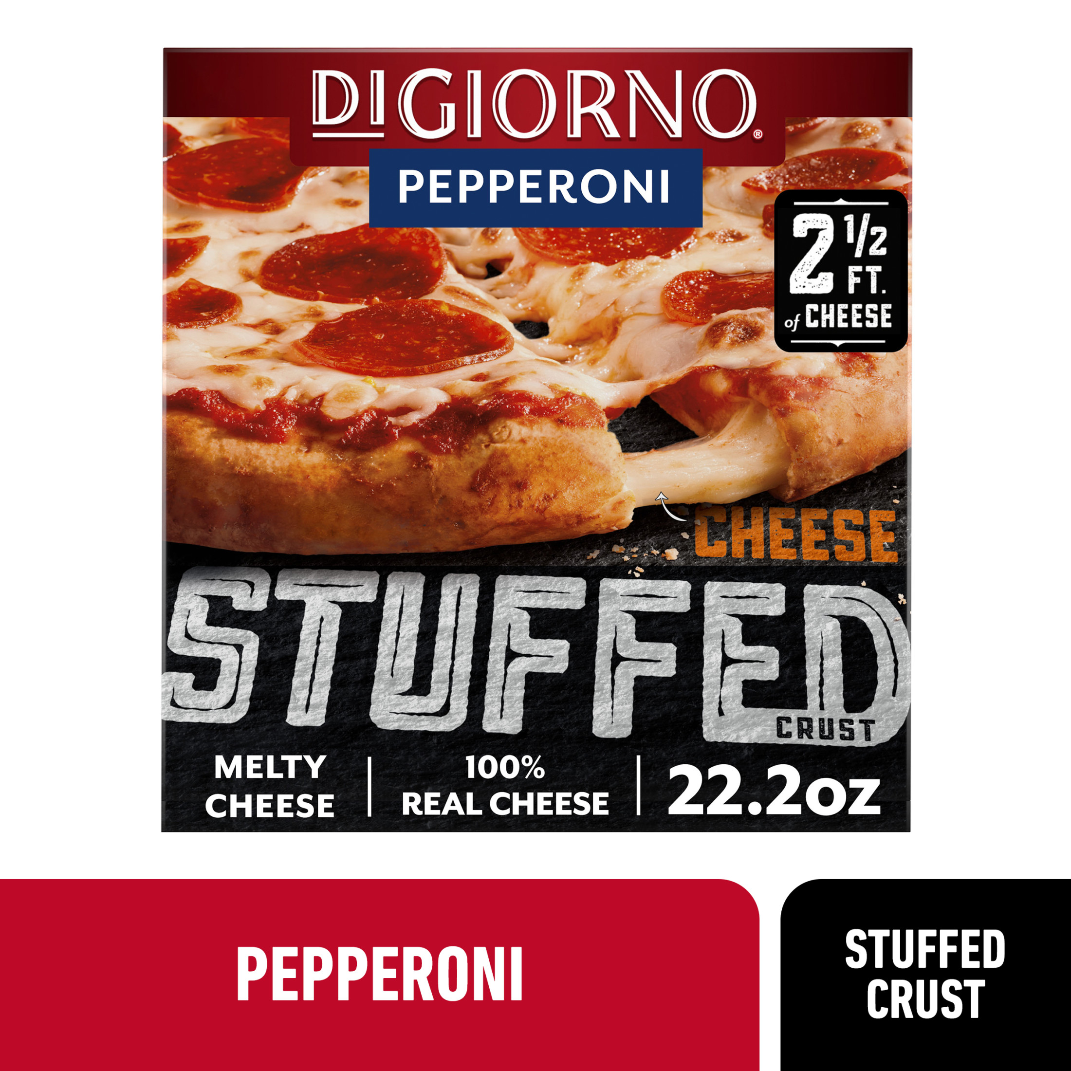 DiGiorno Stuffed Crust Cheese and Pepperoni Pizza, 22.2 oz (Frozen)