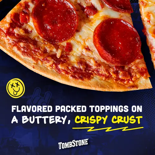 Tombstone Pepperoni, Original Thin Crust Pizza with Zesty Tomato Sauce, 19.3 oz (Frozen)â€‹ thumbnail 3