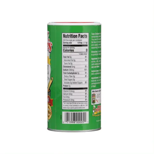 Tony Chachere's, Cajun, Creole, Original Seasoning, 17 oz, Shelf Stable, Nut Free, No MSG thumbnail 4