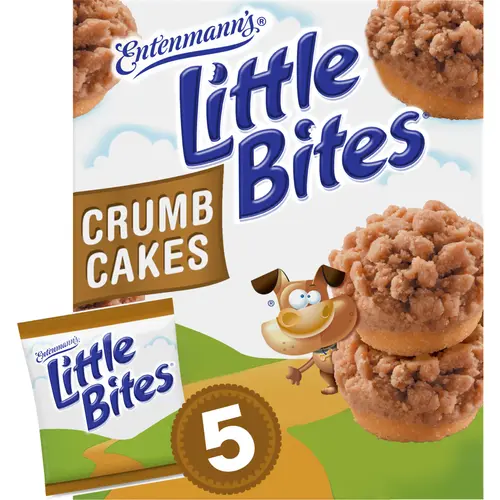 Little Bites Crumb Cake Muffins, 5 packs, Cinnamon & Brown Sugar Mini Muffins, 8.75 oz Multipack