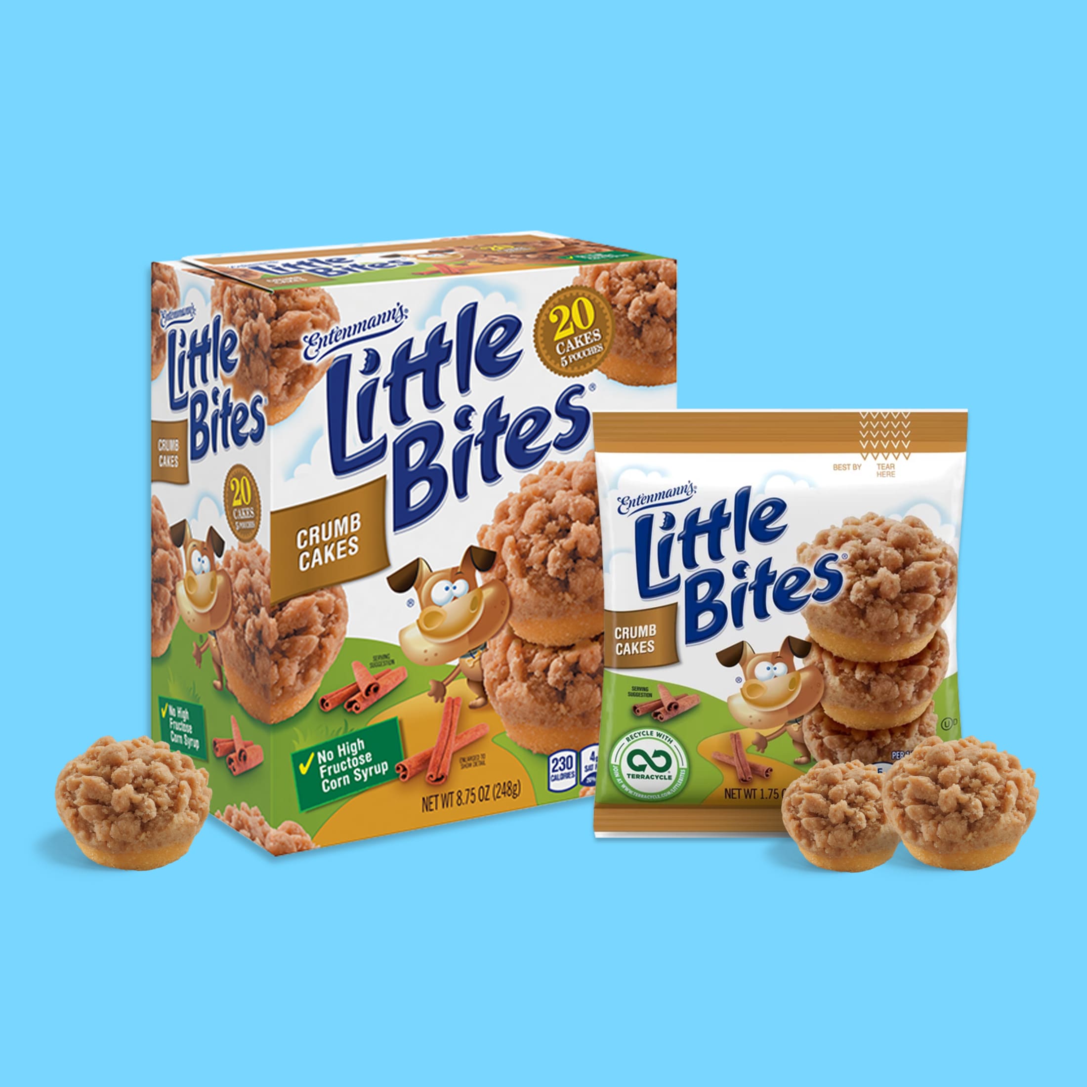 Little Bites Crumb Cake Muffins, 5 packs, Cinnamon & Brown Sugar Mini Muffins, 8.75 oz Multipack thumbnail 2
