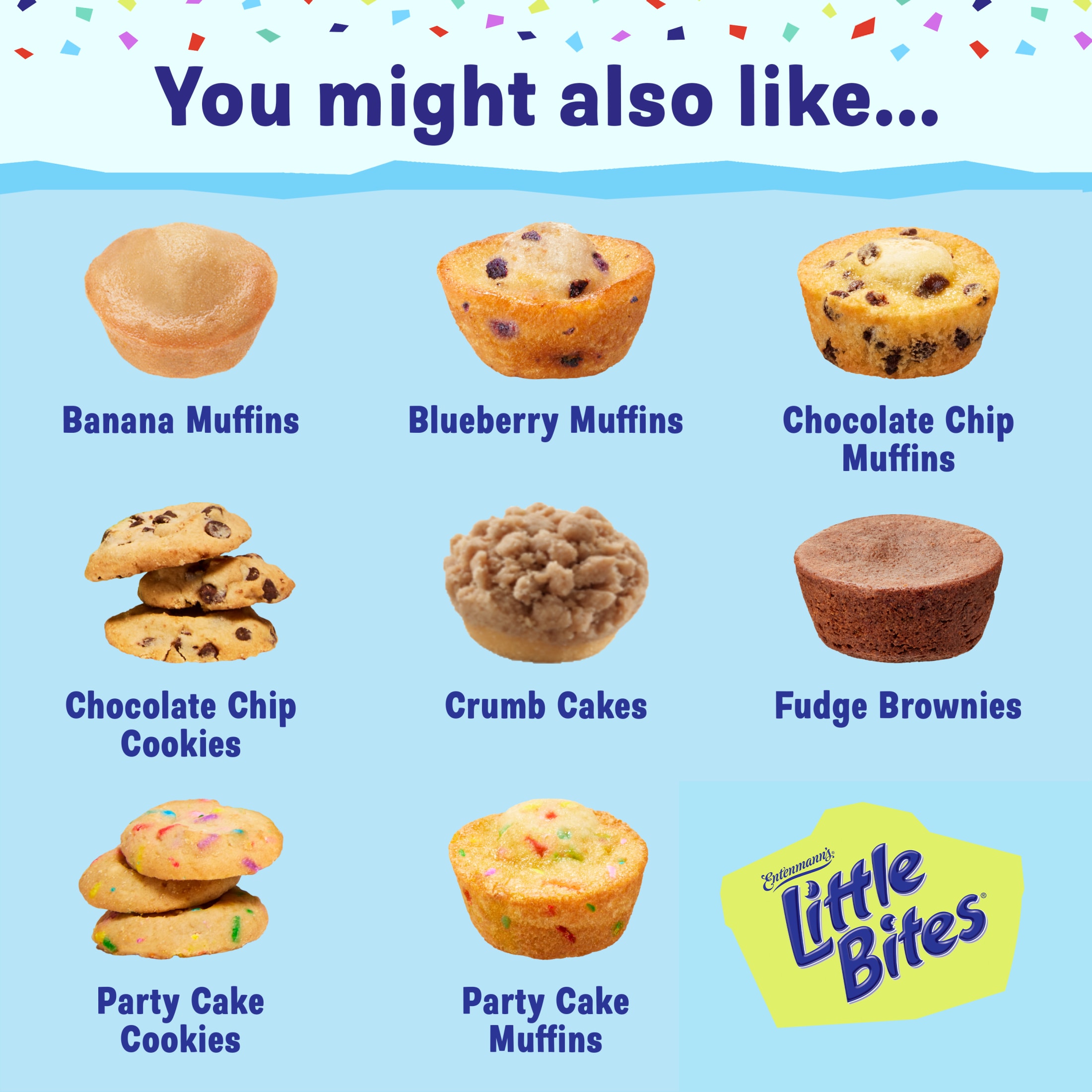 Little Bites Chocolate Chip Muffins, 5 packs, Mini Muffins, 8.25 oz Multipack thumbnail 2