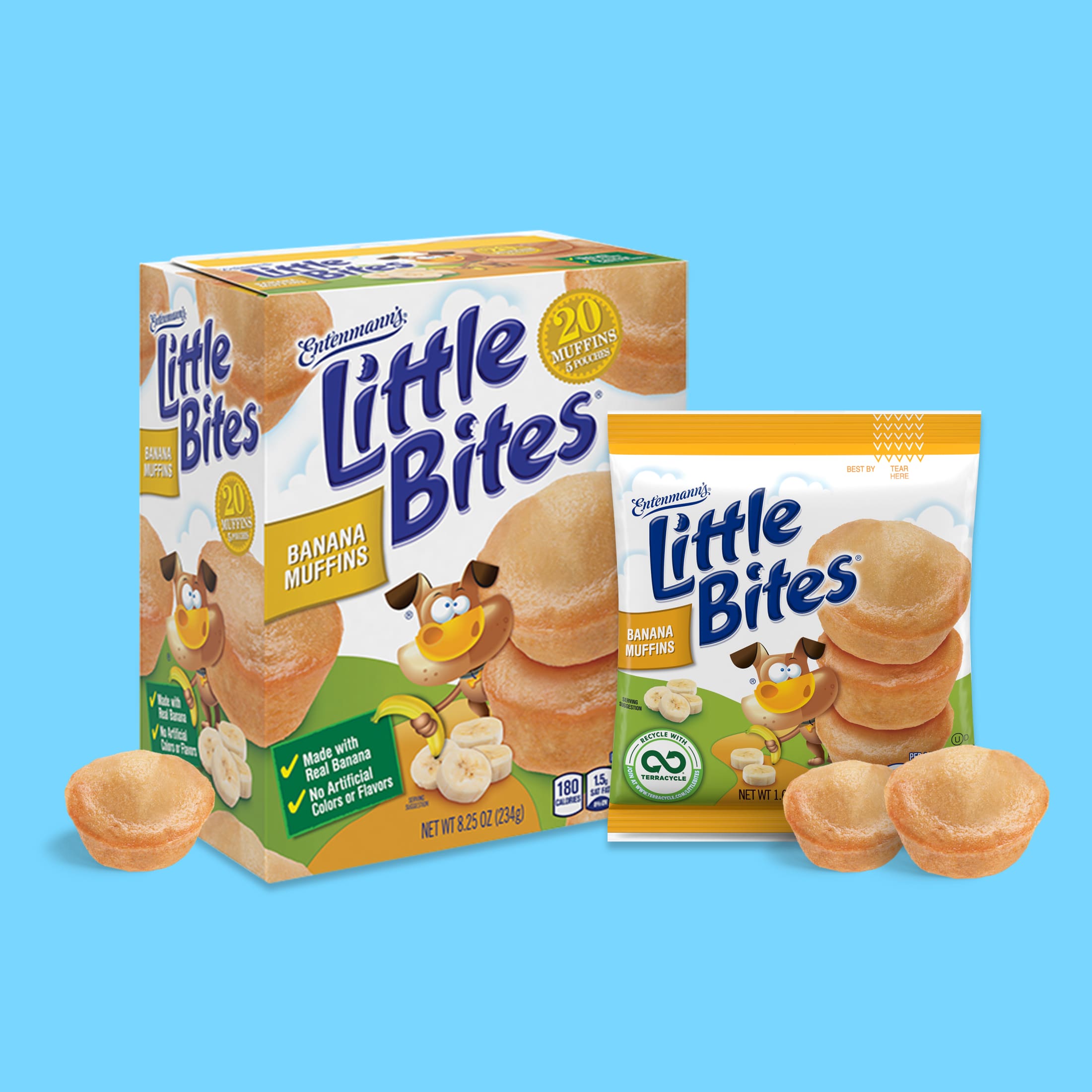 Little Bites Banana Muffins, 5 count, Mini Muffins, 8.25 oz Box thumbnail 2