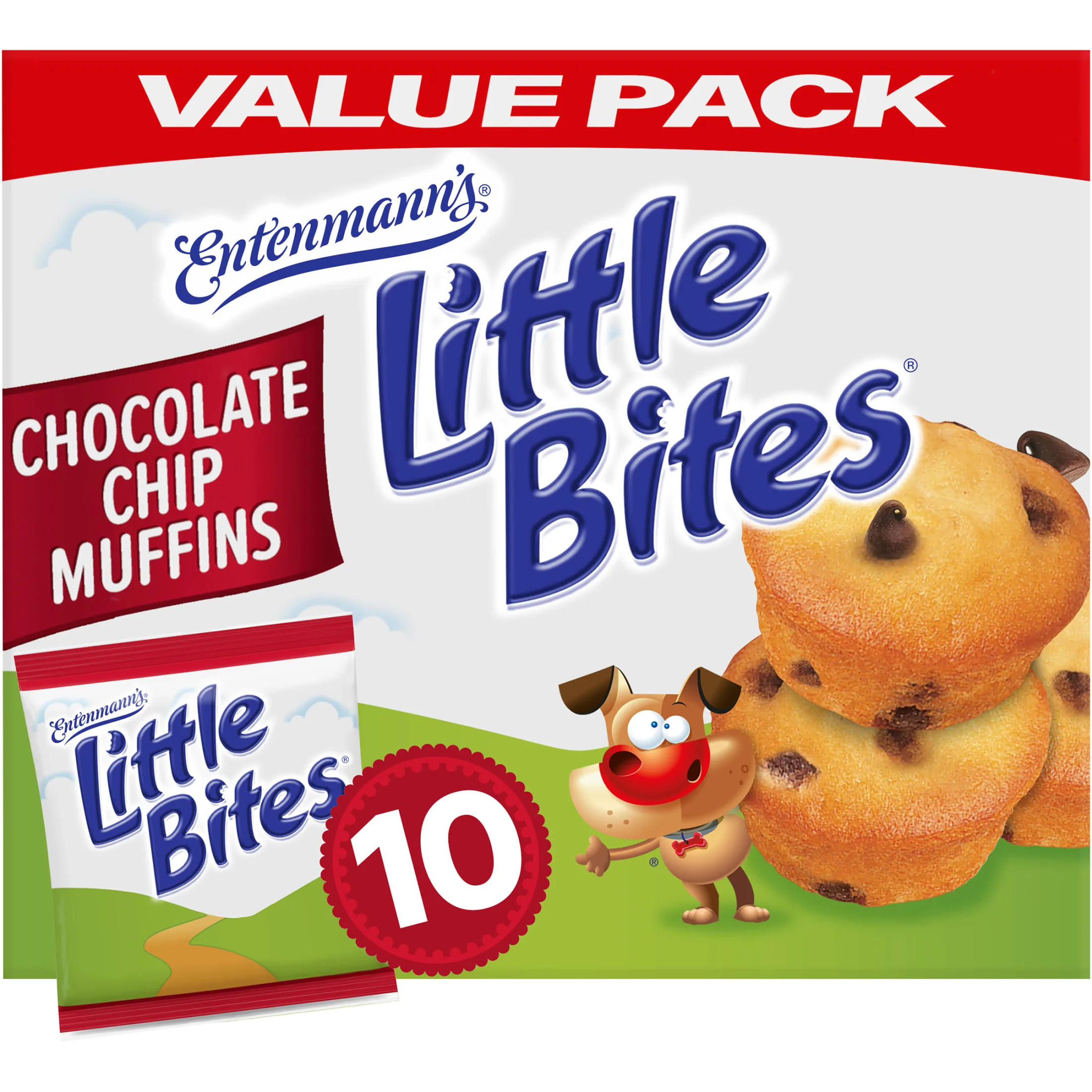 Little Bites Chocolate Chip Muffins, 10 packs, Mini Muffins, 16.5 oz Multipack