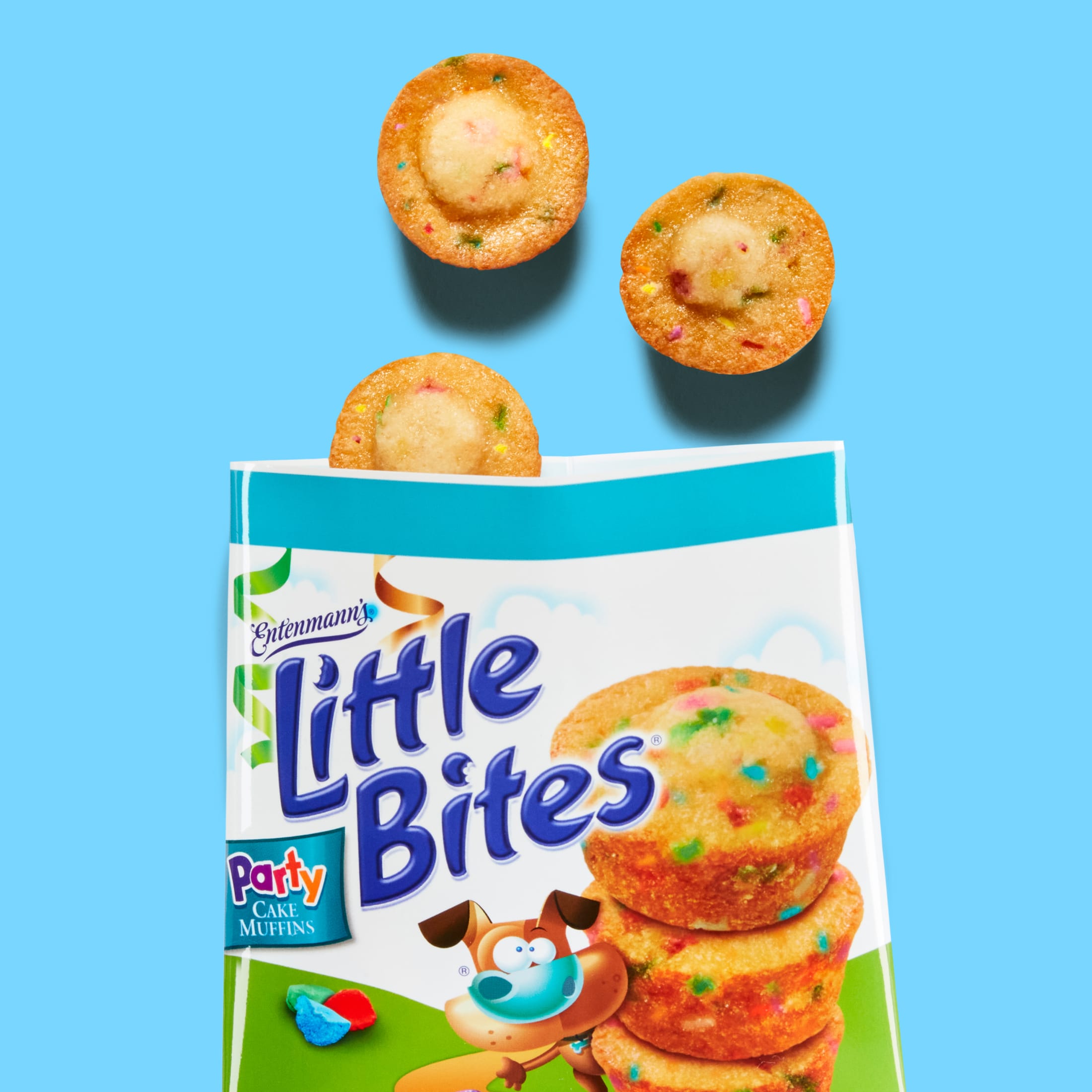 Little Bites Party Cake Muffins, 5 packs, Cake and Sprinkles Mini Muffins, 8.25 oz Box thumbnail 2