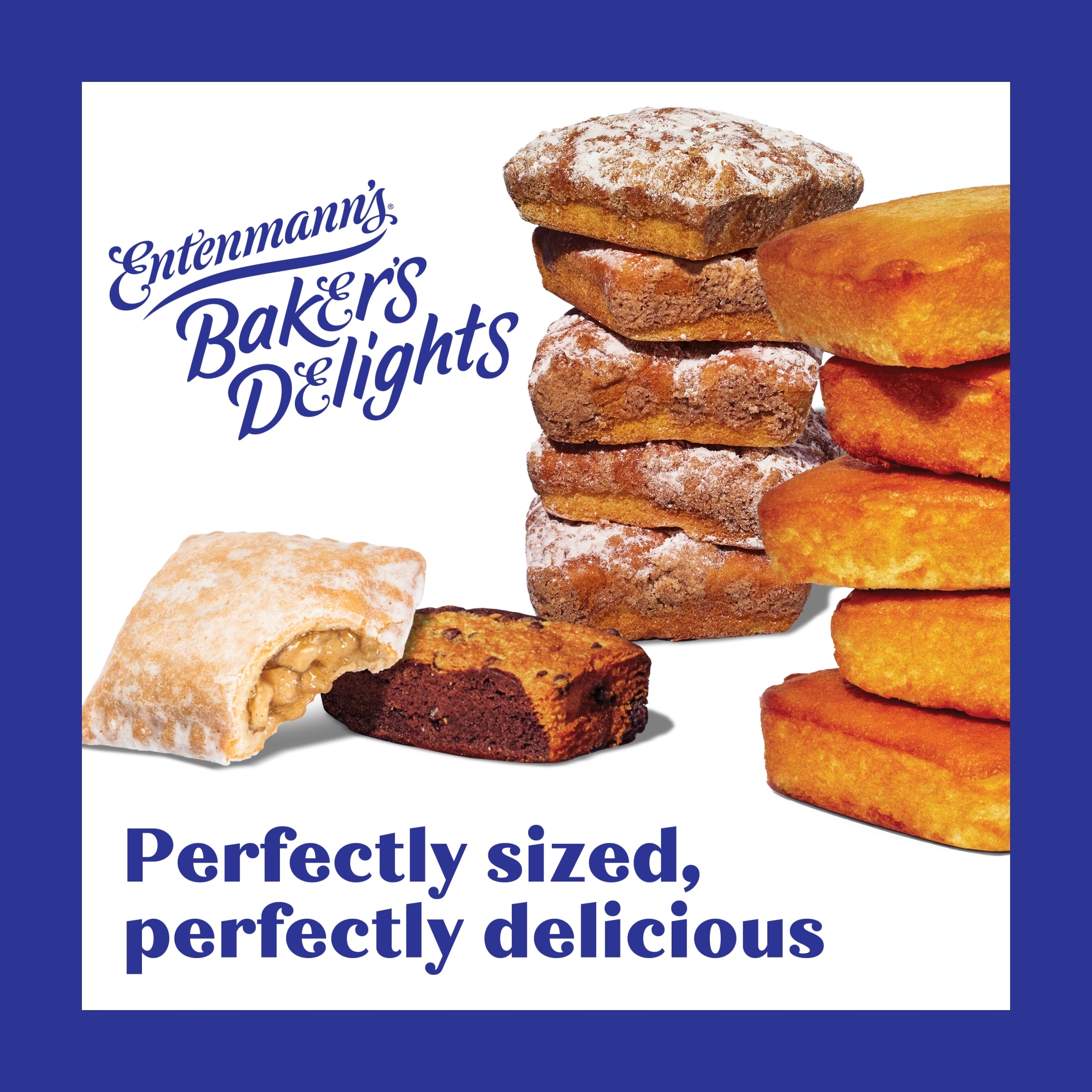 Entenmann's Baker's Delights Chocolate CrÃ¨me Filled Cupcakes, 8 packs, Chocolate Snack Cakes, 12.7 oz Box thumbnail 2