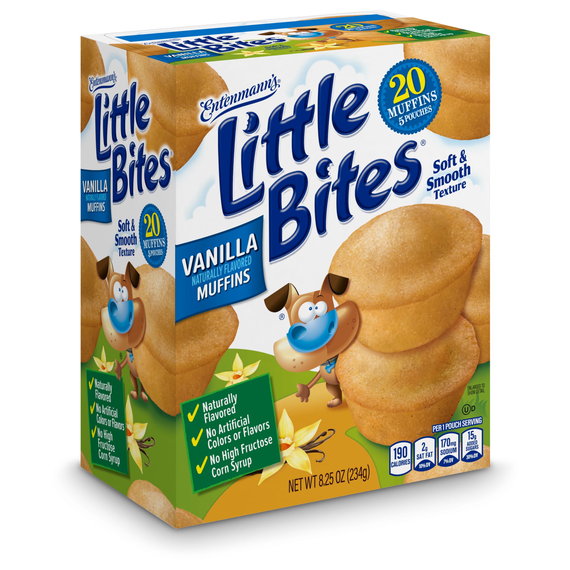 Little Bites Vanilla Muffins, 5 packs, Mini Muffins, 8.25 oz Multipack thumbnail 2