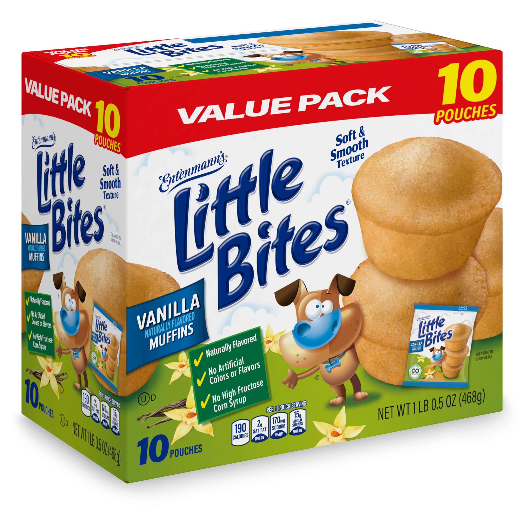 Little Bites Vanilla Muffins, 10 packs, Mini Muffins, 16.5 oz Multipack thumbnail 2