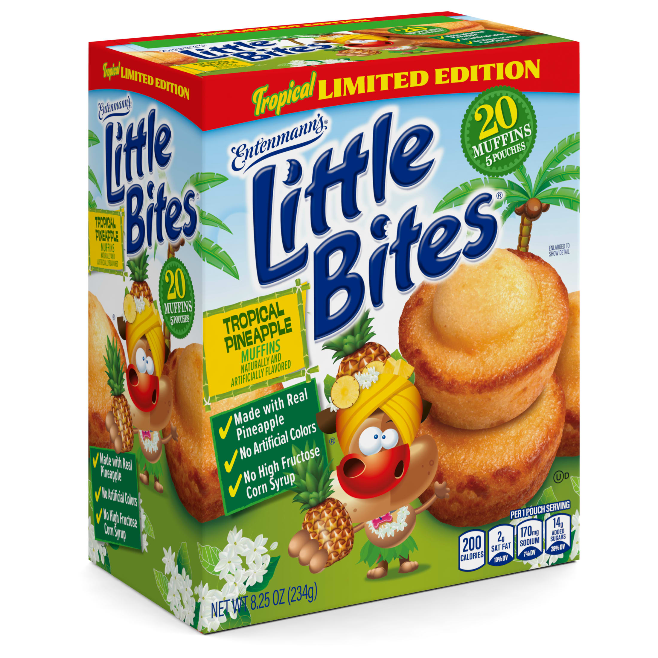 Little Bites Tropical Pineapple Muffins, 5 packs, Pineapple Mini Muffins, 8.25 oz Multipack thumbnail 2