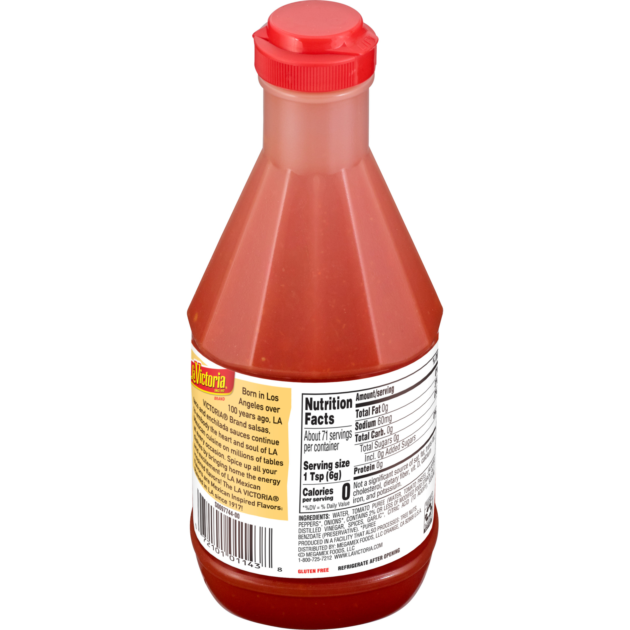 LA VICTORIA SALSA BRAVA Hot Sauce, Shelf Stable, 15 oz Plastic Squeeze Bottle thumbnail 4