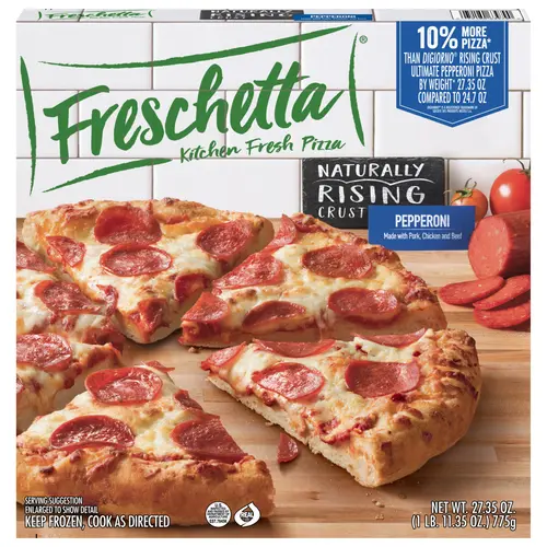 Freschetta Pepperoni Naturally Rising Crust Frozen Pizza, 27.34 oz